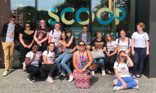 Latest News » Students get the scoop on ice cream museum!