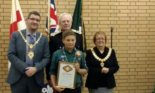 Latest News » Max achieves Gold Chief Scout Award against the odds
