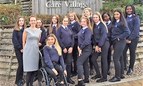 Latest News » Year 9 students make fidget blankets for care home residents